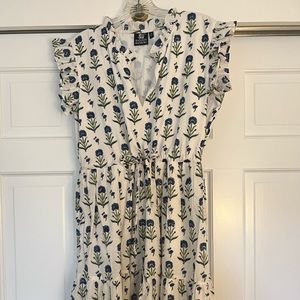 MADISON MATTHEWS Ivey Mini Dress Blue Bell
